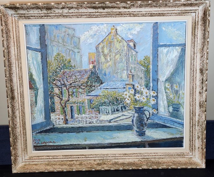 Artwork by Fernand Laval, View from the, Made of Oil on canvas