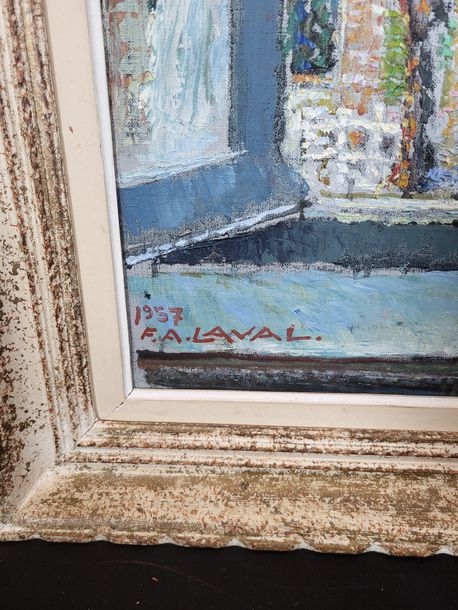 Artwork by Fernand Laval, View from the, Made of Oil on canvas