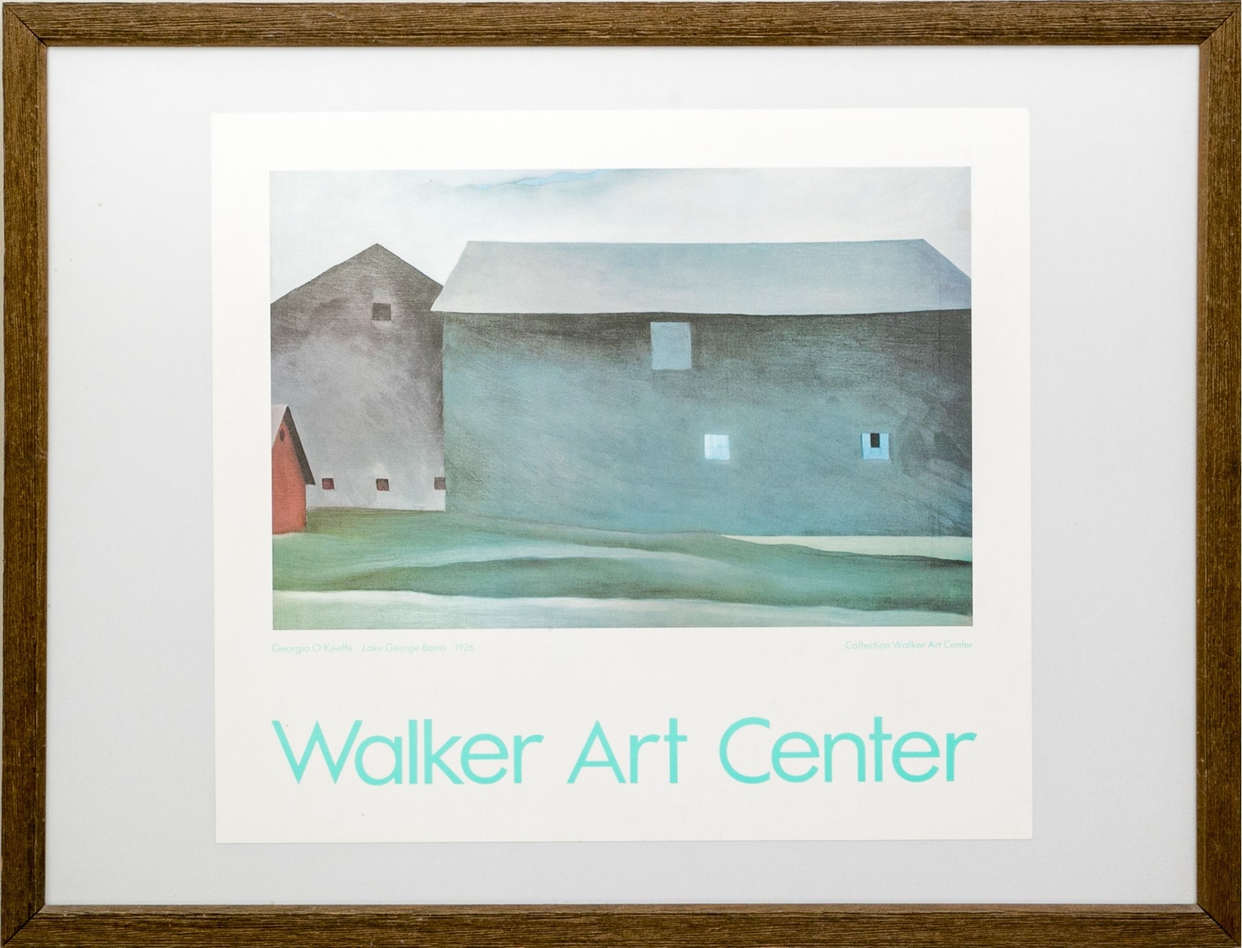 Decorative Walker Arts Center Poster With Print Of Georgia O'Keefe Painting - Georgia O'Keeffe