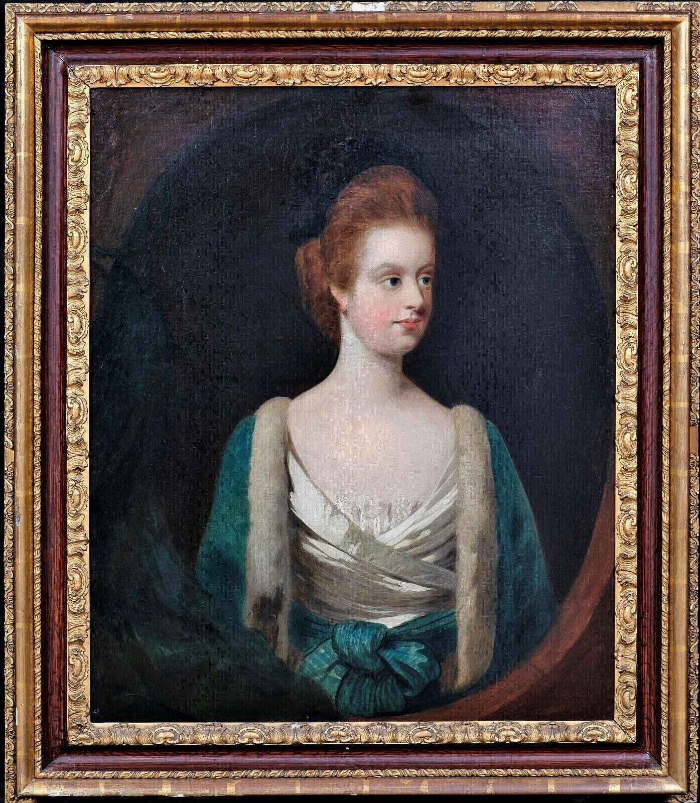 Artwork by Nathan Drake, PORTRAIT OF MISS GRIMSTON OIL PAINTING, Made of oil on canvas painting