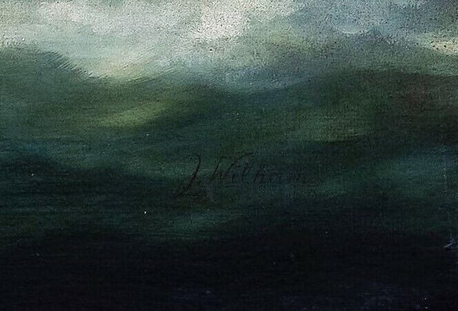 Artwork by Joseph Witham, DUTCH MERCHANT "ELEANOR MARGARET" OIL PAINTING, Made of oil on canvas