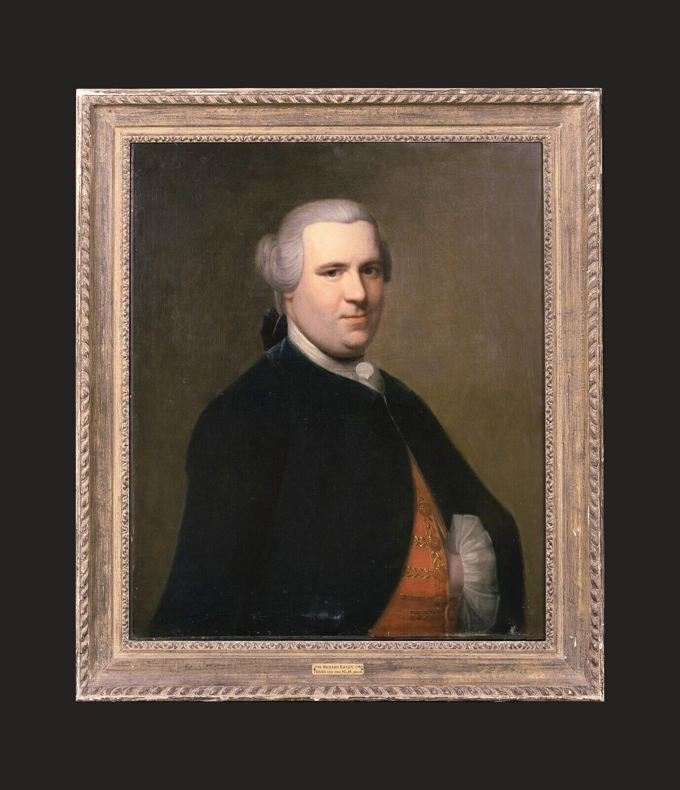 Artwork by Dominicus van der Smissen, PORTRAIT OF RICHARD RIPLEY OIL PAINTING, Made of oil on canvas