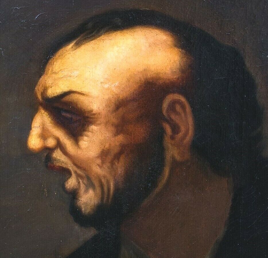 Ancient School, 17th Century | TRONIE PORTRAIT OF A DUTCH PEASANT OIL ...