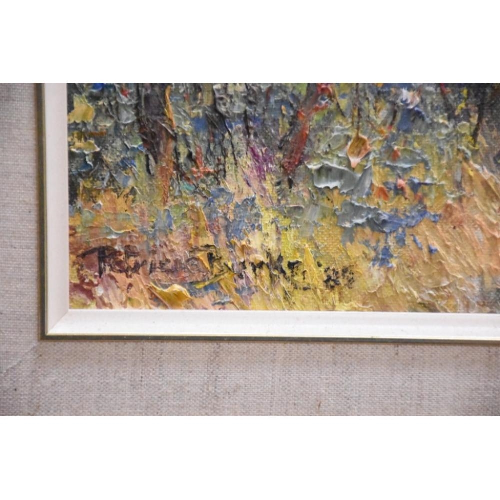 Artwork by Patricia Burke, The Yarra, Made of Oil on board