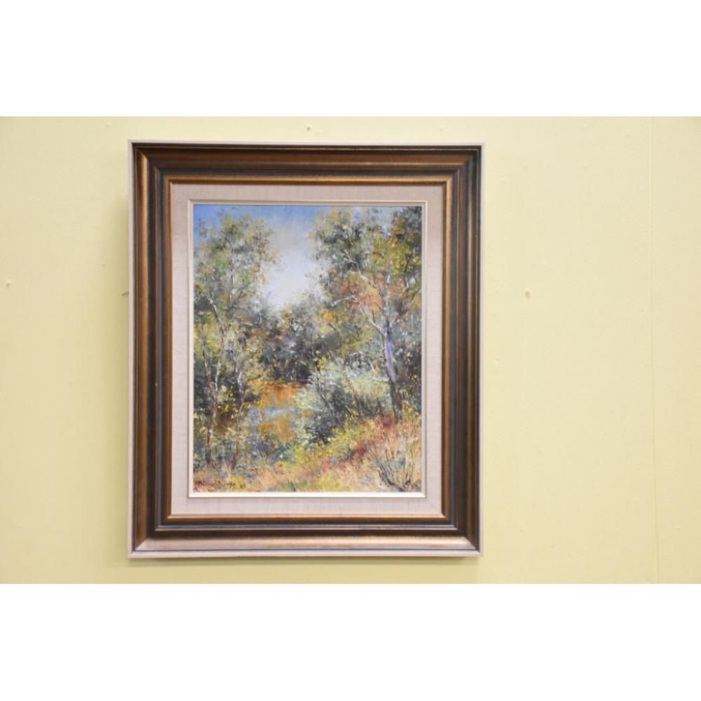 Artwork by Patricia Burke, The Yarra, Made of Oil on board