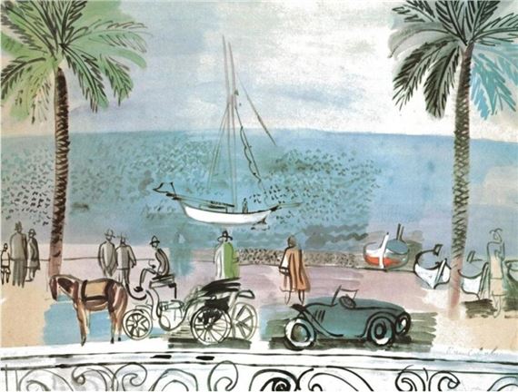 Raoul Dufy Promenade A Nice 1926 ラウルドフィ Raoul Dufy | Promenade a Nice (1926) | MutualArt