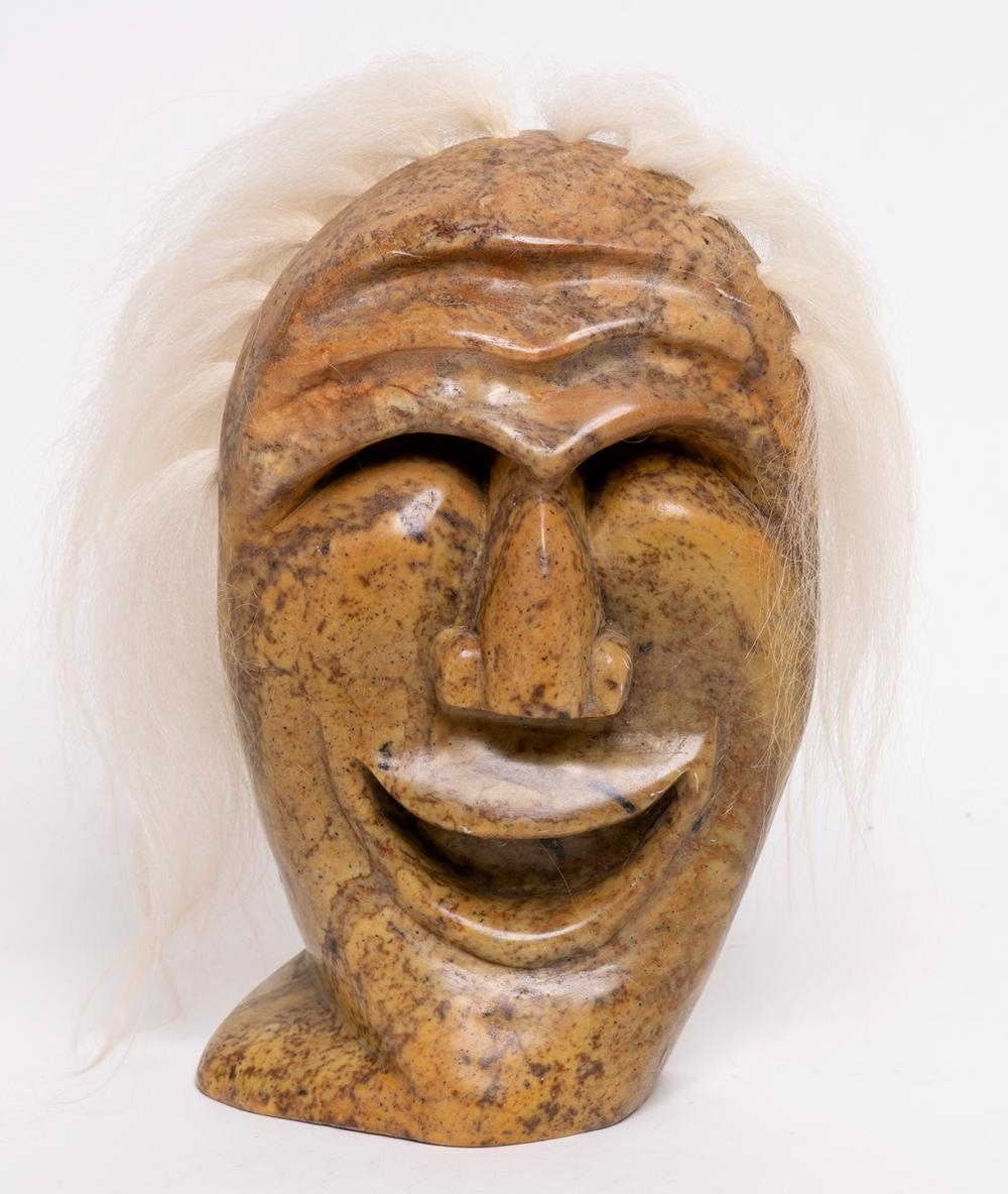 Artwork by Darwin Atcheynum, Untitled - Elder with White Hair, Made of Stone