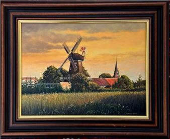 Ansicht der Mühle in Remels/ Uplengen - Heinz Kramer-Hinte