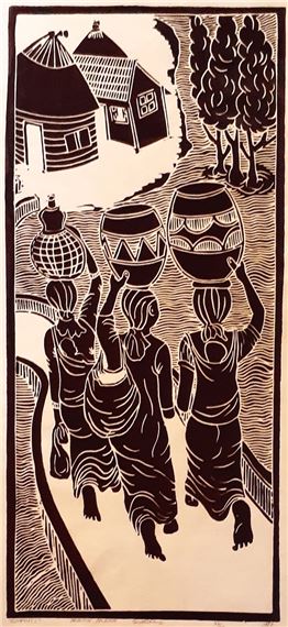 Emanti Swaziland by Austin Hleza, dated 1987