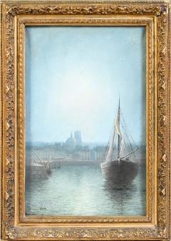 Foggy Zenith in a Brittany harbor - Johannes Son