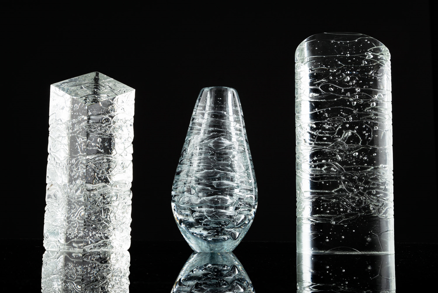 František Vizner | Set of three forms glass | MutualArt