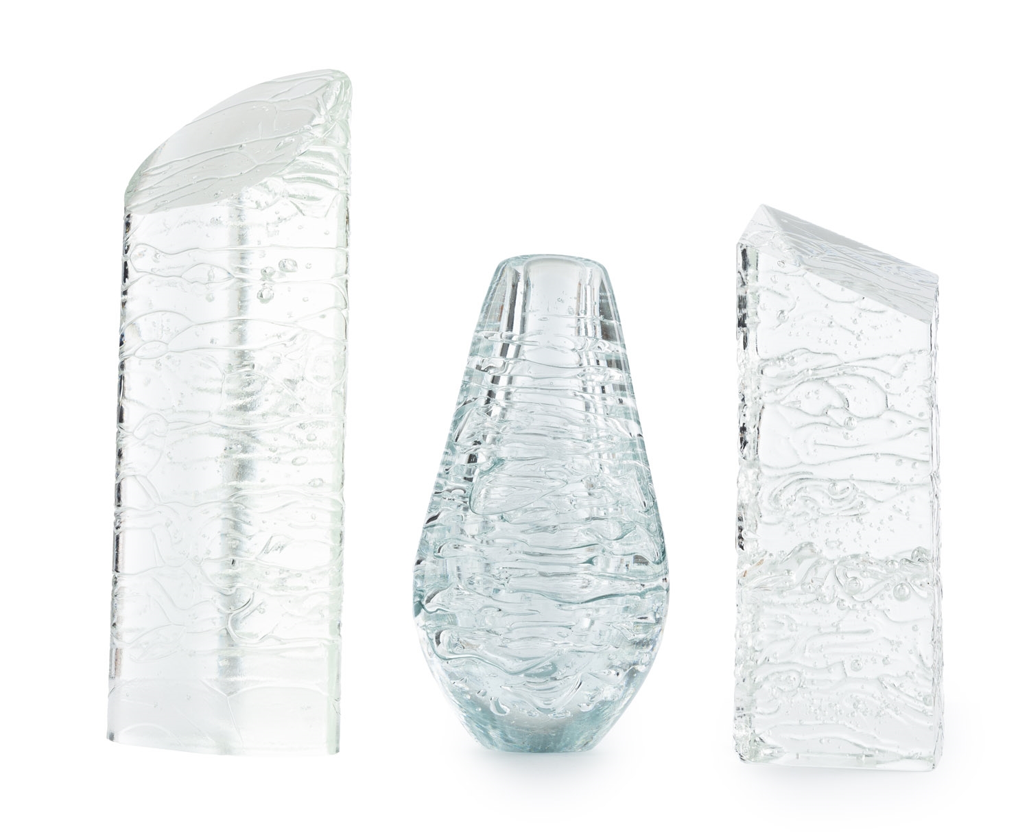 František Vizner | Set of three forms glass | MutualArt