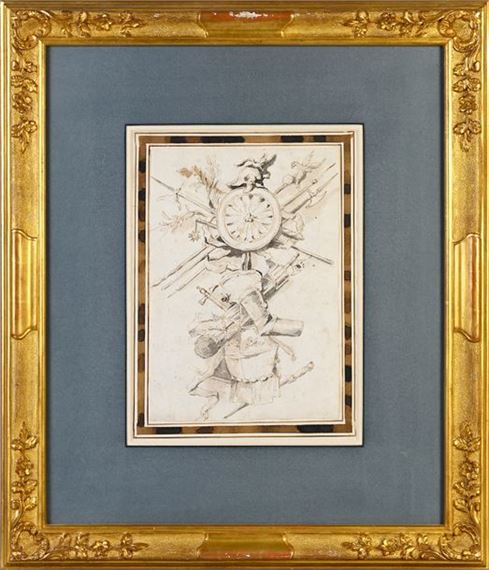 Trophies with military attributes by Francesco Guardi