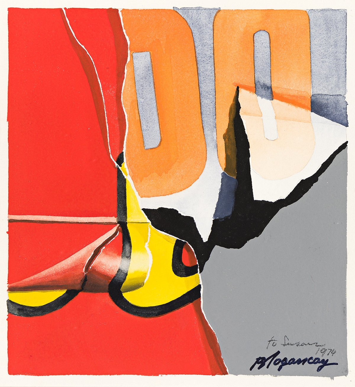 Artwork by Burhan Doğançay, Untitled., Made of Gouache on paper