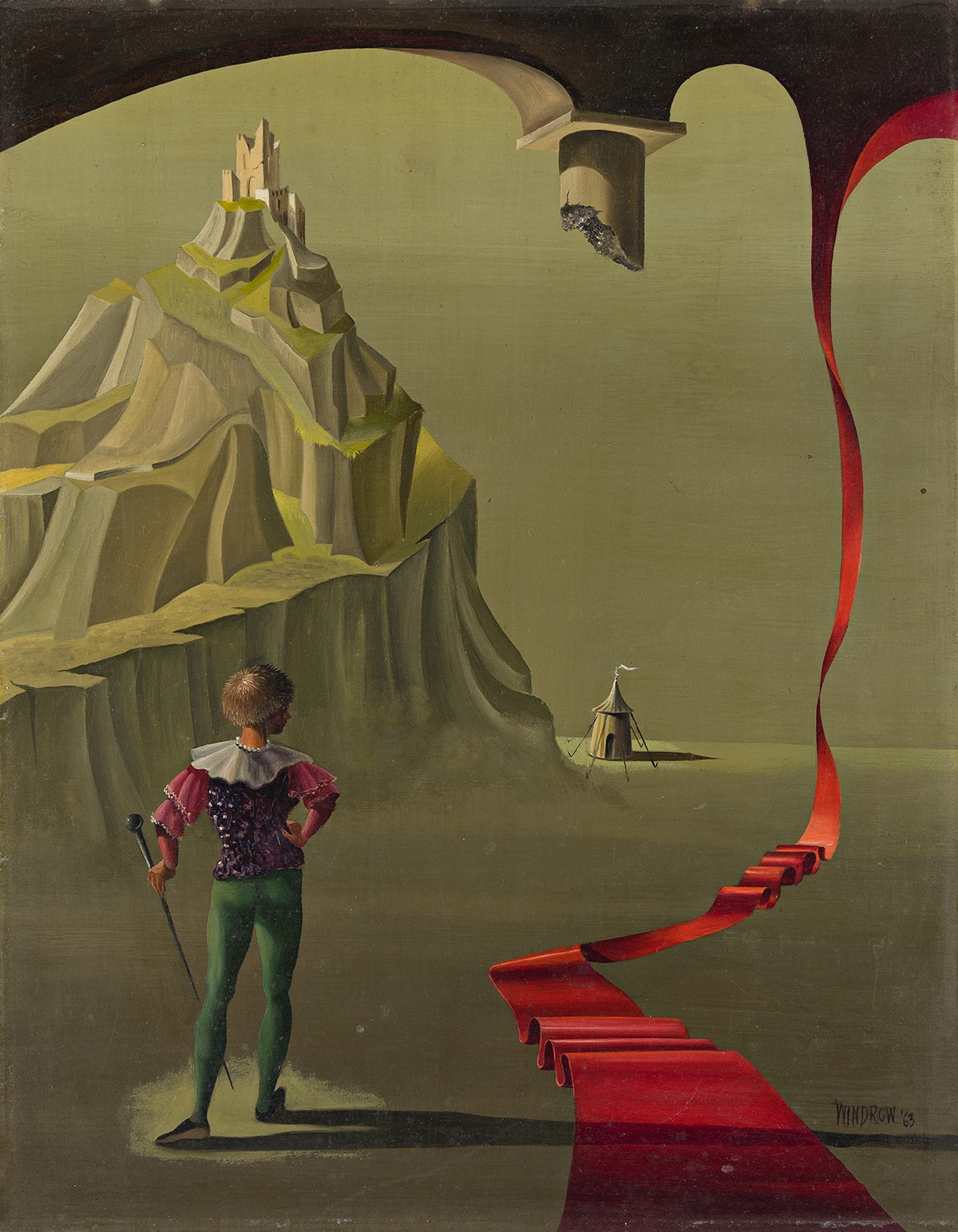Patricia Hope Windrow | Surrealist Landscape. (1963) | MutualArt