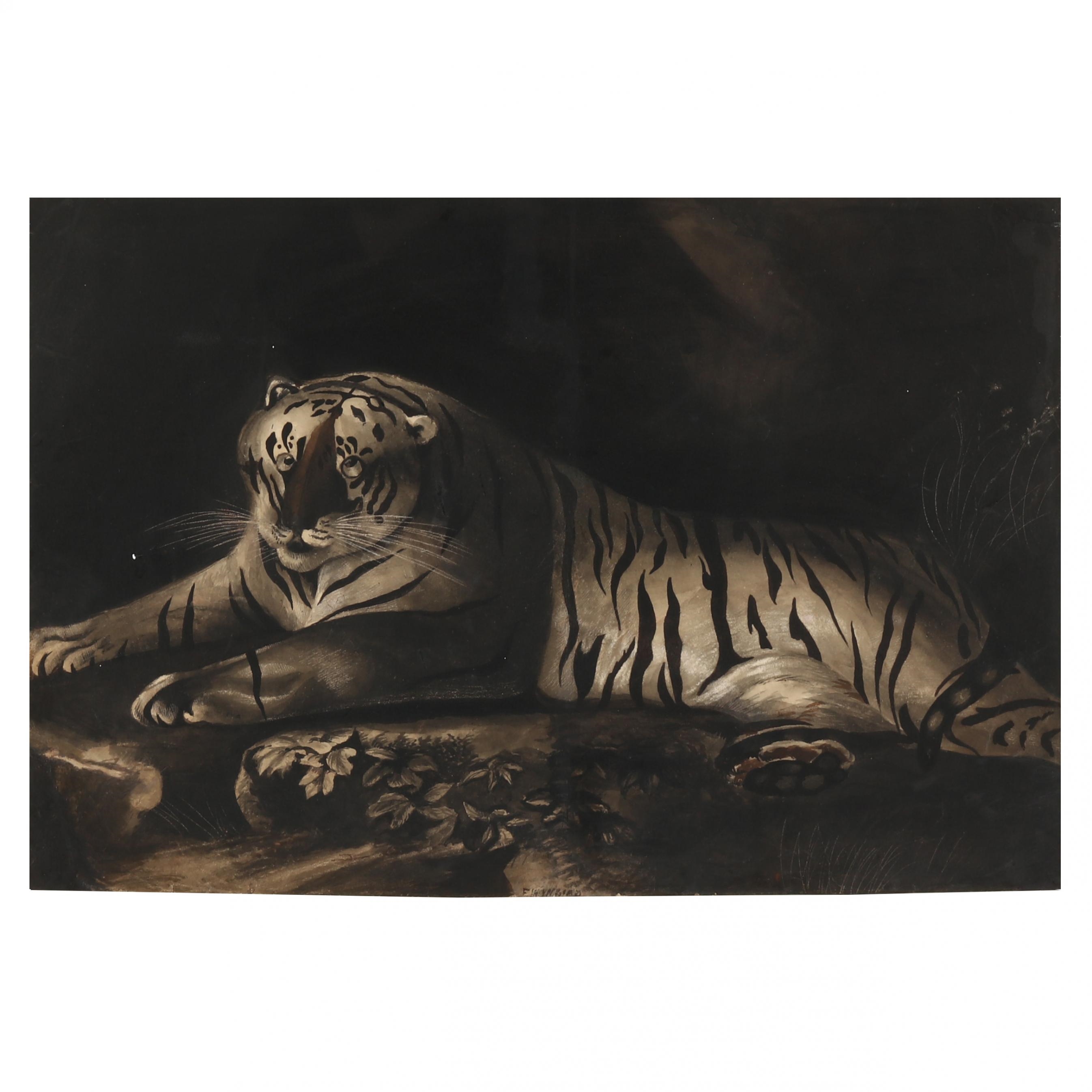 Portrait of a Royal Tiger - George Stubbs