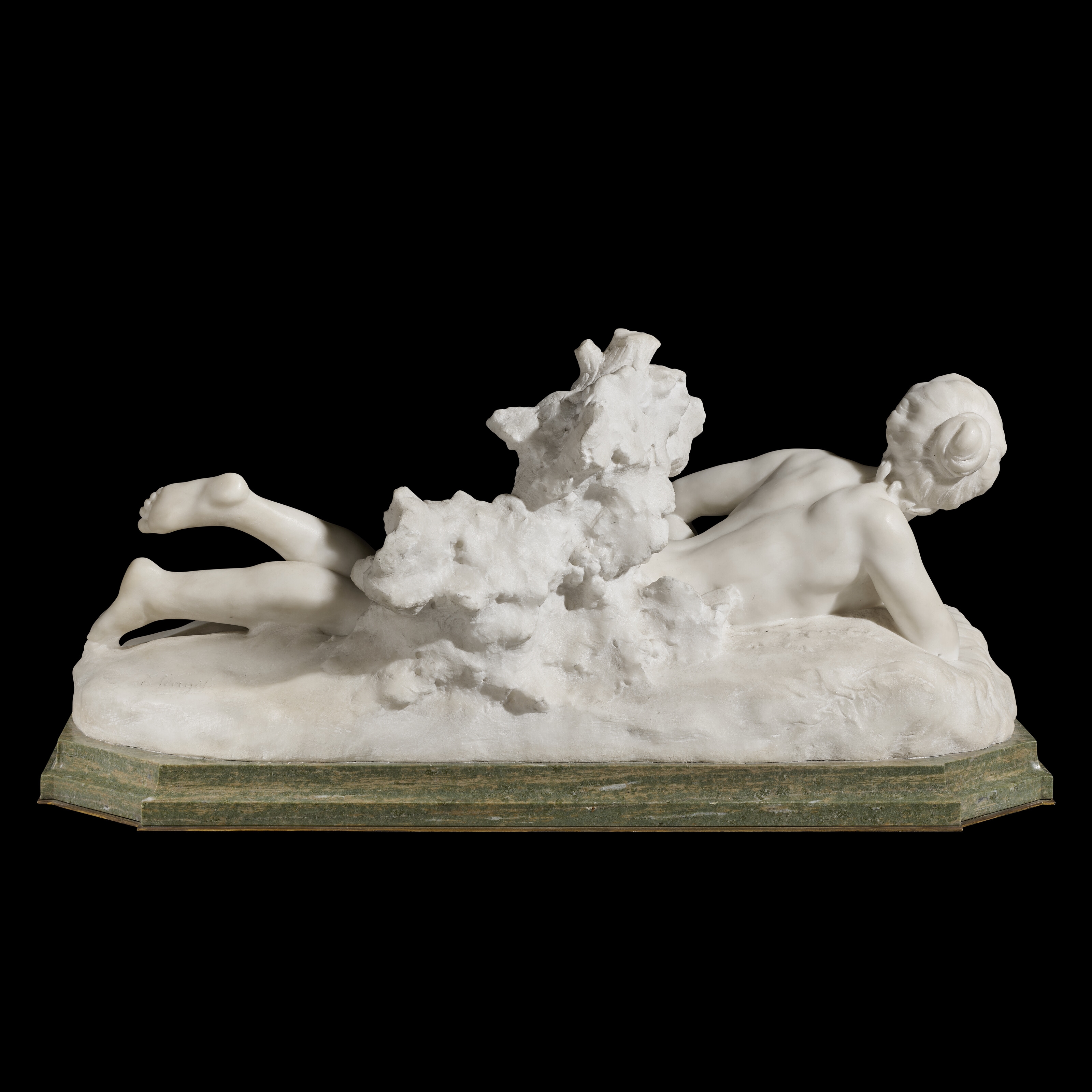 Henri Weigele | A FRENCH WHITE MARBLE GROUP OF VENUS AND CUPID | MutualArt