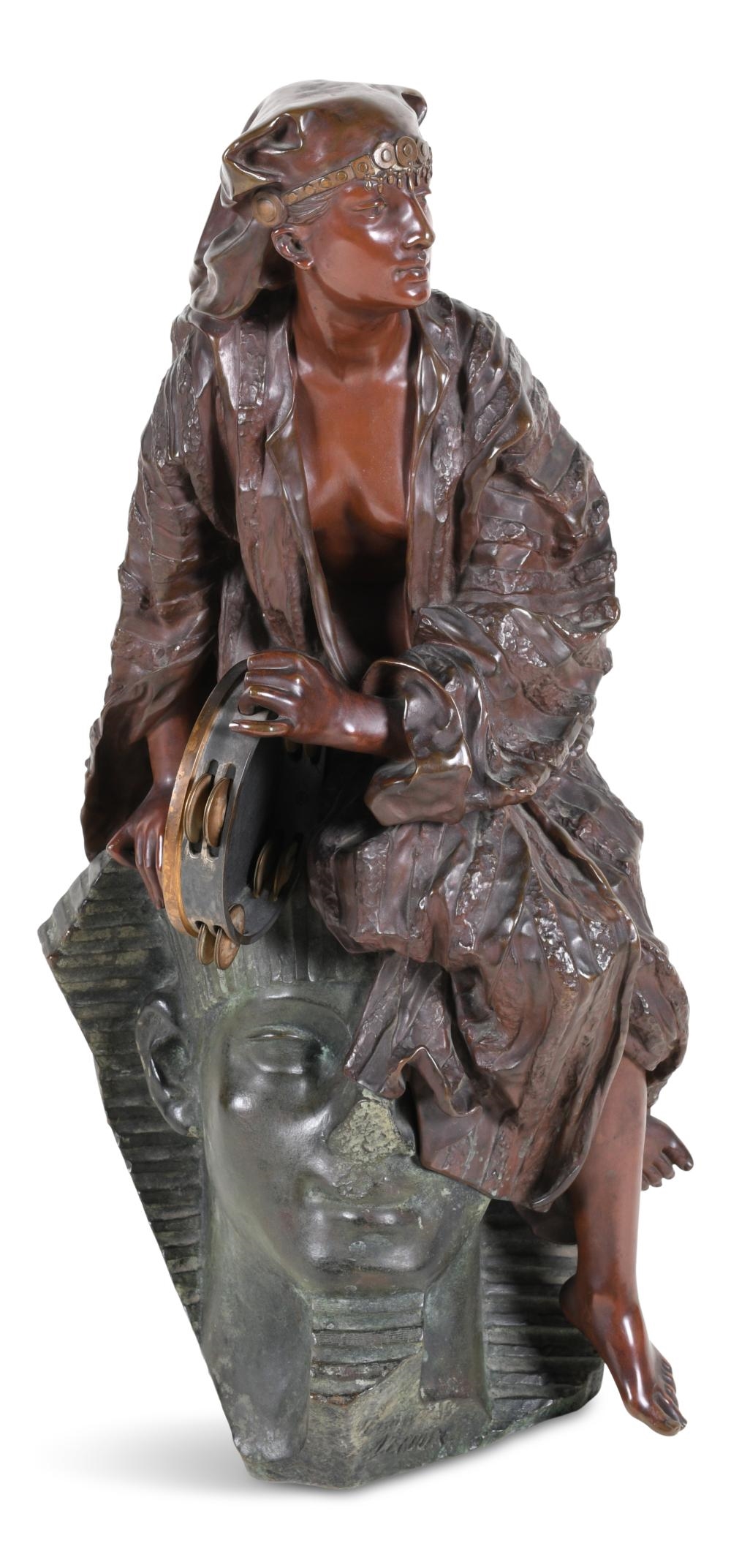 Gaston Veuvenot Leroux | BRONZE FIGURE OF AIDA | MutualArt