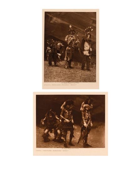 Edward S. Curtis | Navajo Ceremonial Pair: Ga Askidi, Zahadolzhá ...