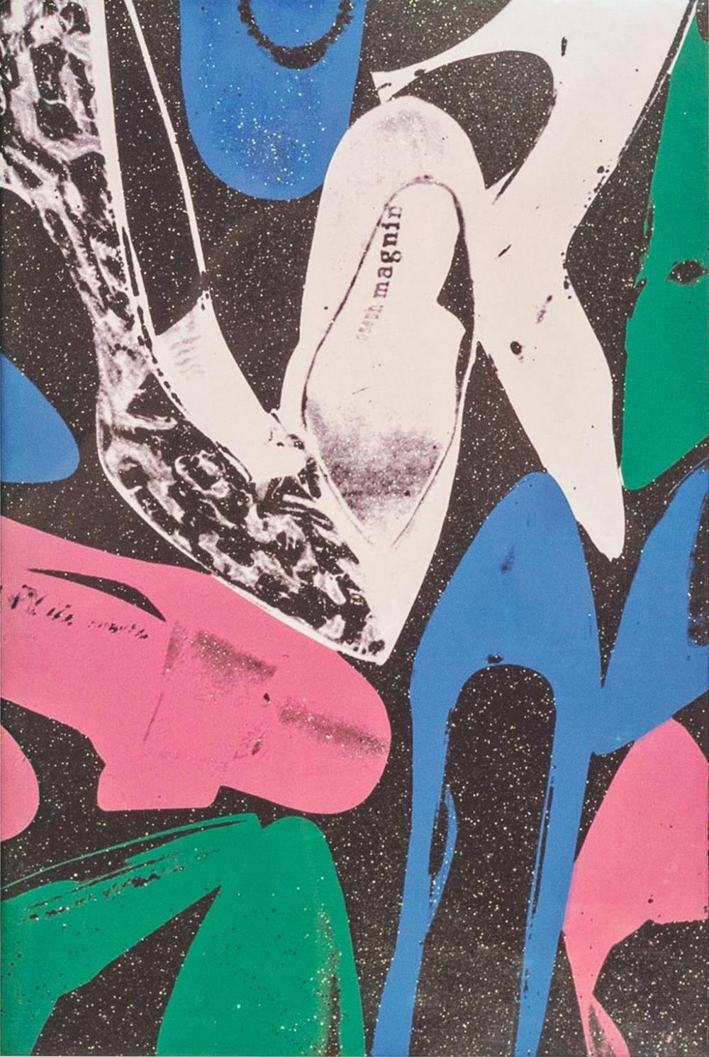 Andy Warhol | ANDY WARHOL Diamond dust shoes offset lithograph on ...
