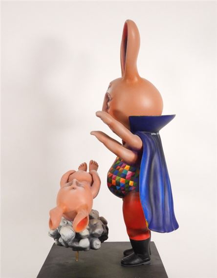 Sergio Bustamante | Sergio Bustamante Surreal Rabbit Ceramic