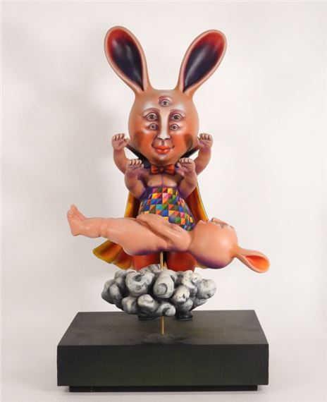 Sergio Bustamante | Sergio Bustamante Surreal Rabbit Ceramic