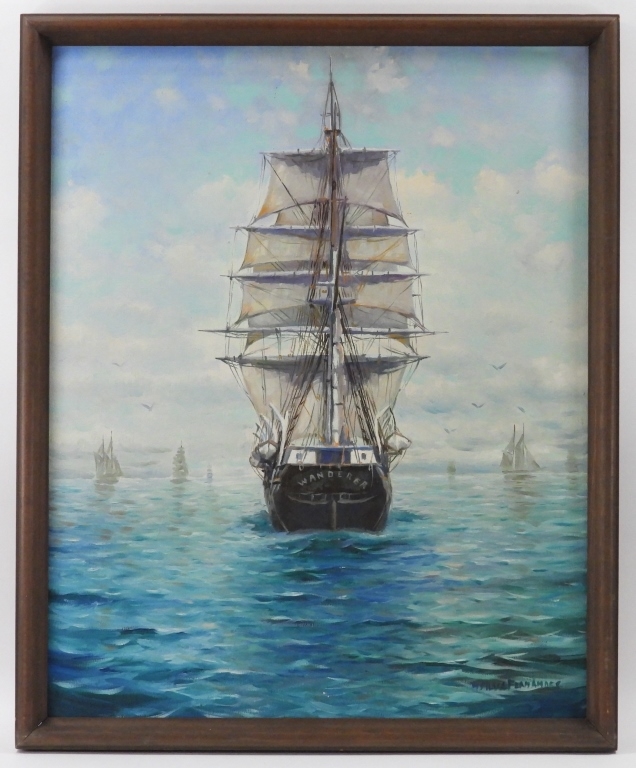 H. Silva Fernandes Maritime Ship Painting - H. Silva Fernandes