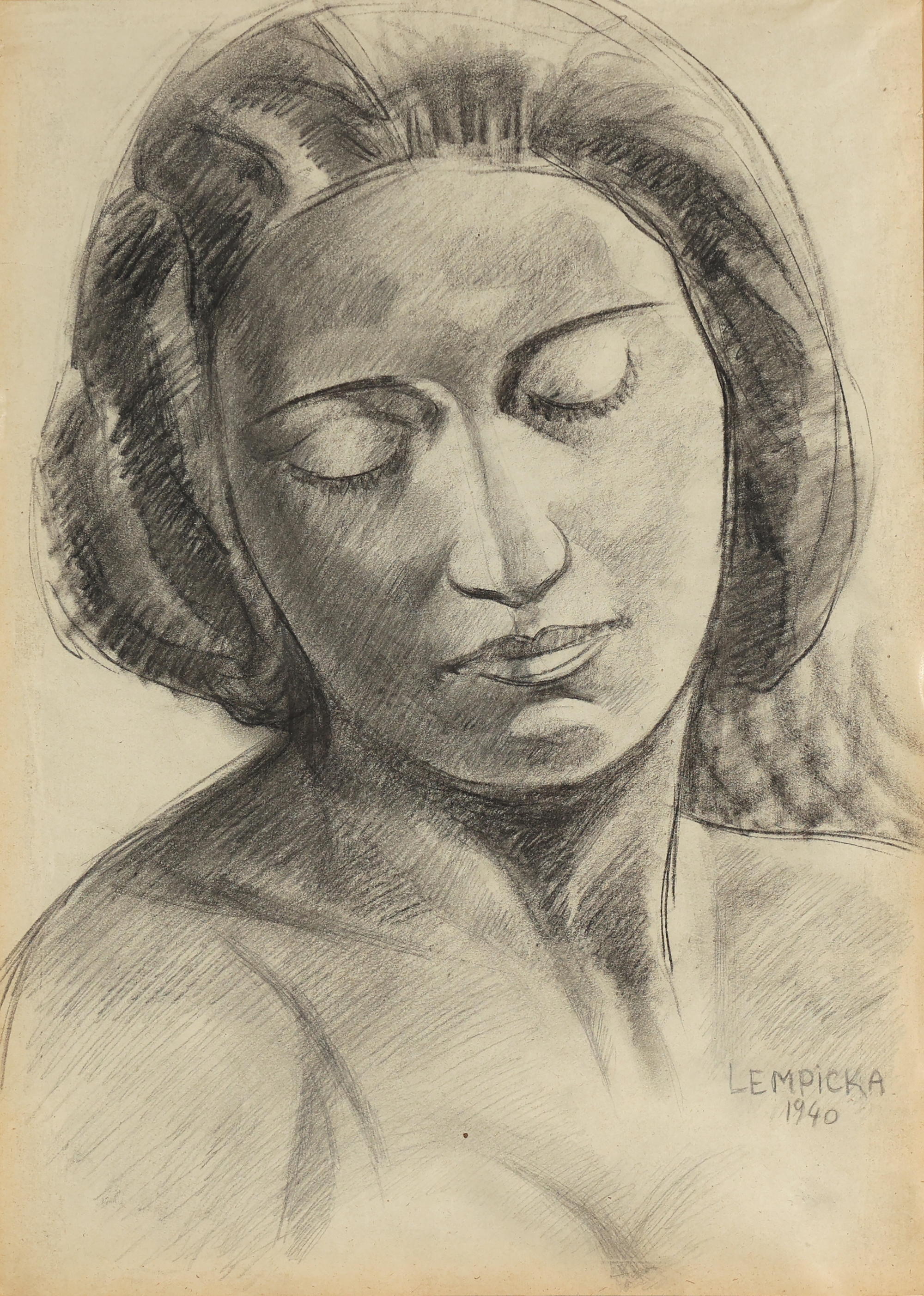 Head of a Woman - Tamara de Lempicka