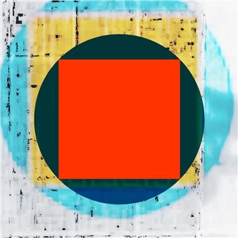 Asemic Circle and Asemic Square - Giuseppe Calandriello