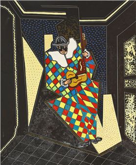 Arlecchino con chitarra, 1965 - Pippo Oriani