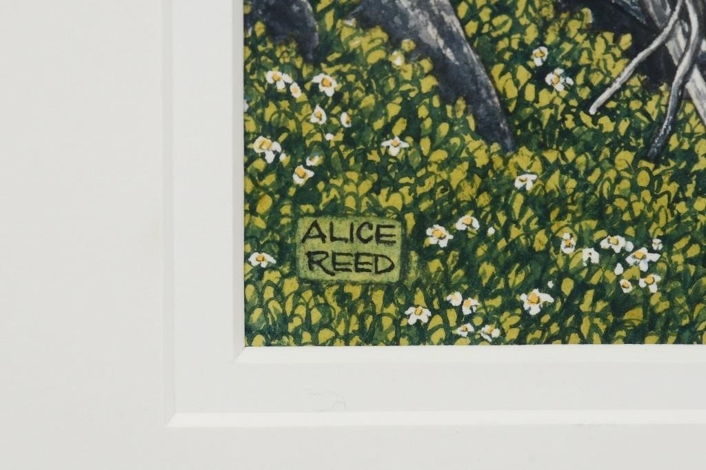 Artwork by Alice Reed, TWO ALICE REED CANADIAN PAINTINGS, Made of Watercolor