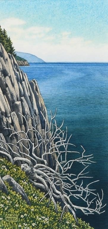 Artwork by Alice Reed, TWO ALICE REED CANADIAN PAINTINGS, Made of Watercolor