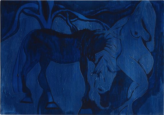 Chris Ofili | Blue night rider one (2006) | MutualArt