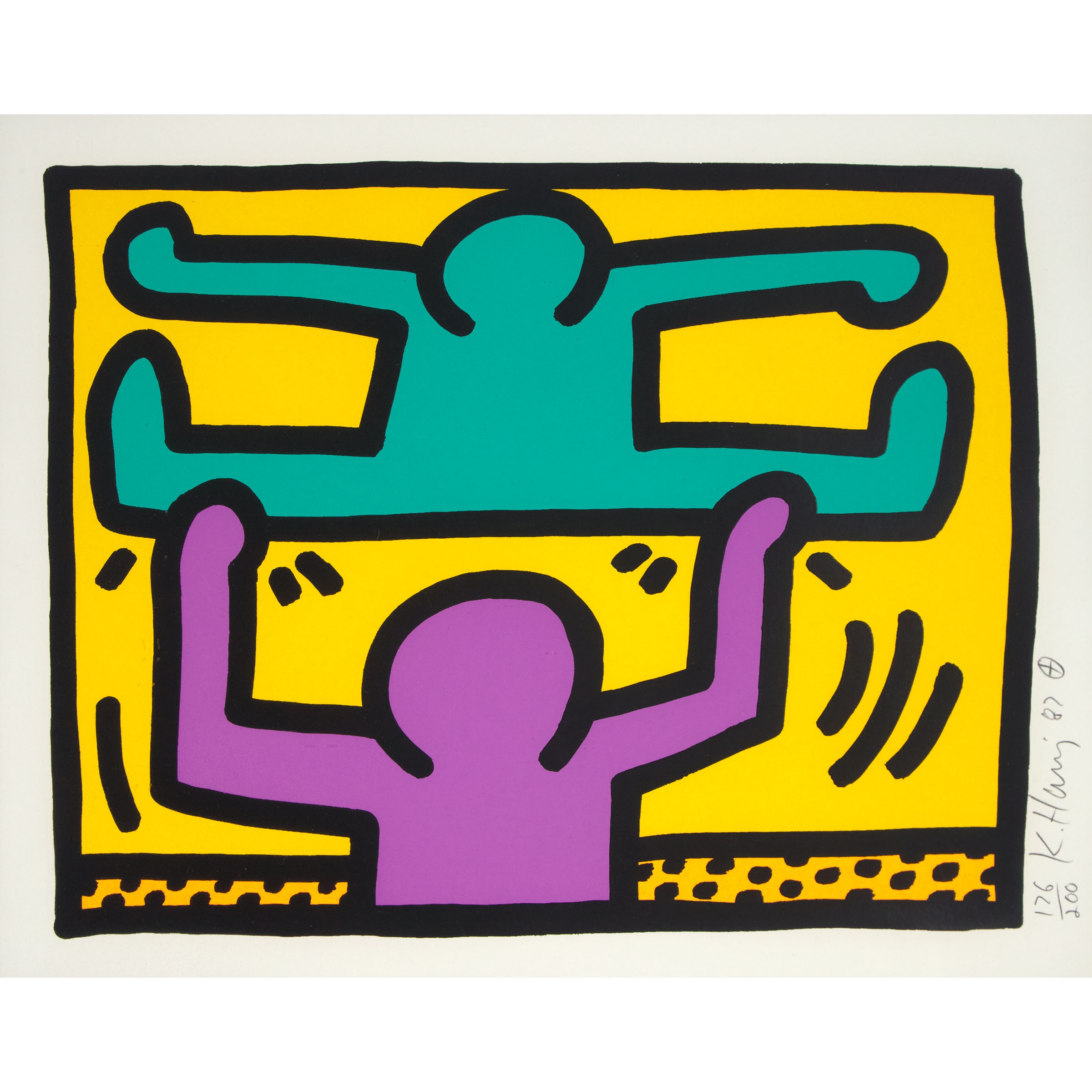 PLATE 4, FROM "POP SHOP I," 1987 - Keith Haring
