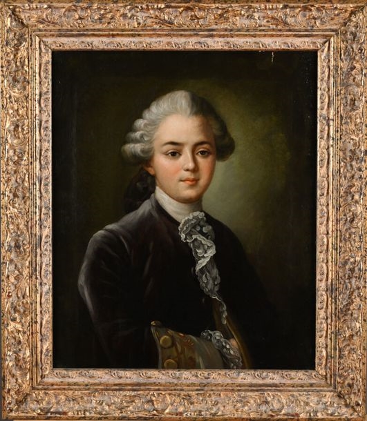 Portrait of a young gentleman - Francois-Hubert Drouais