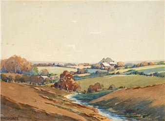 Landscape near Lisarow, Central Coast - Hubert Wesley Grace