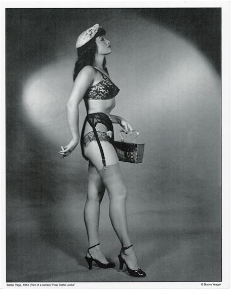Original BUNNY YEAGER Pin Up Litho Betty Page by Bunny Yeager, 1929