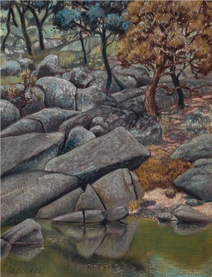 River Boulders, 1982 by Stewart Roy Halbisch, 1982