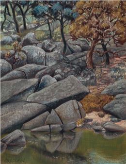 River Boulders, 1982 - Stewart Roy Halbisch