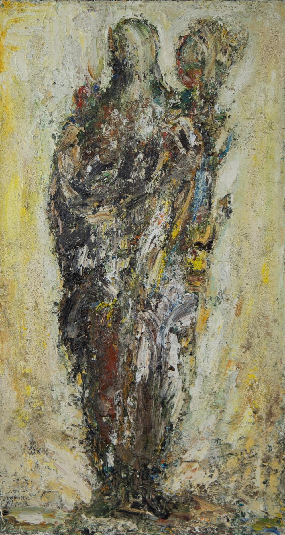 Artwork by Raoul van Den Heede, Silouet, Made of oil on panel