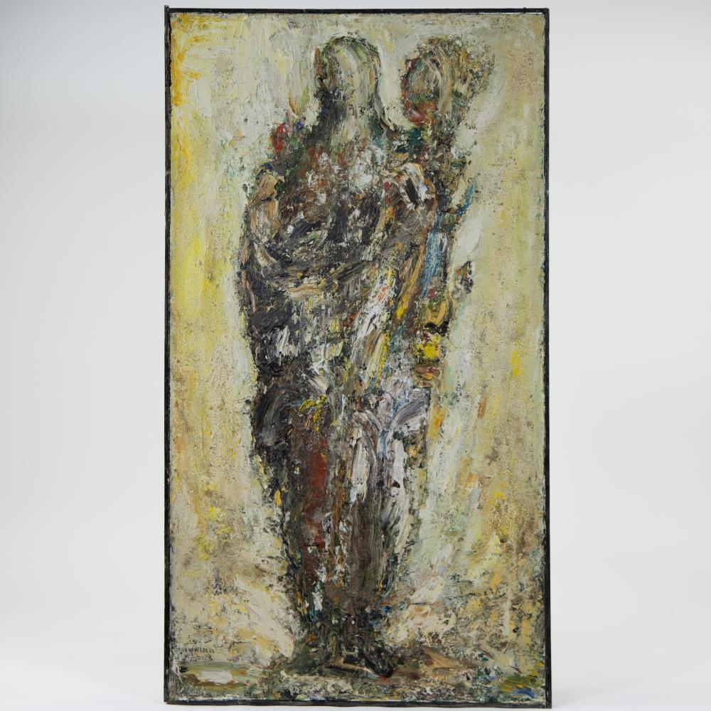 Artwork by Raoul van Den Heede, Silouet, Made of oil on panel