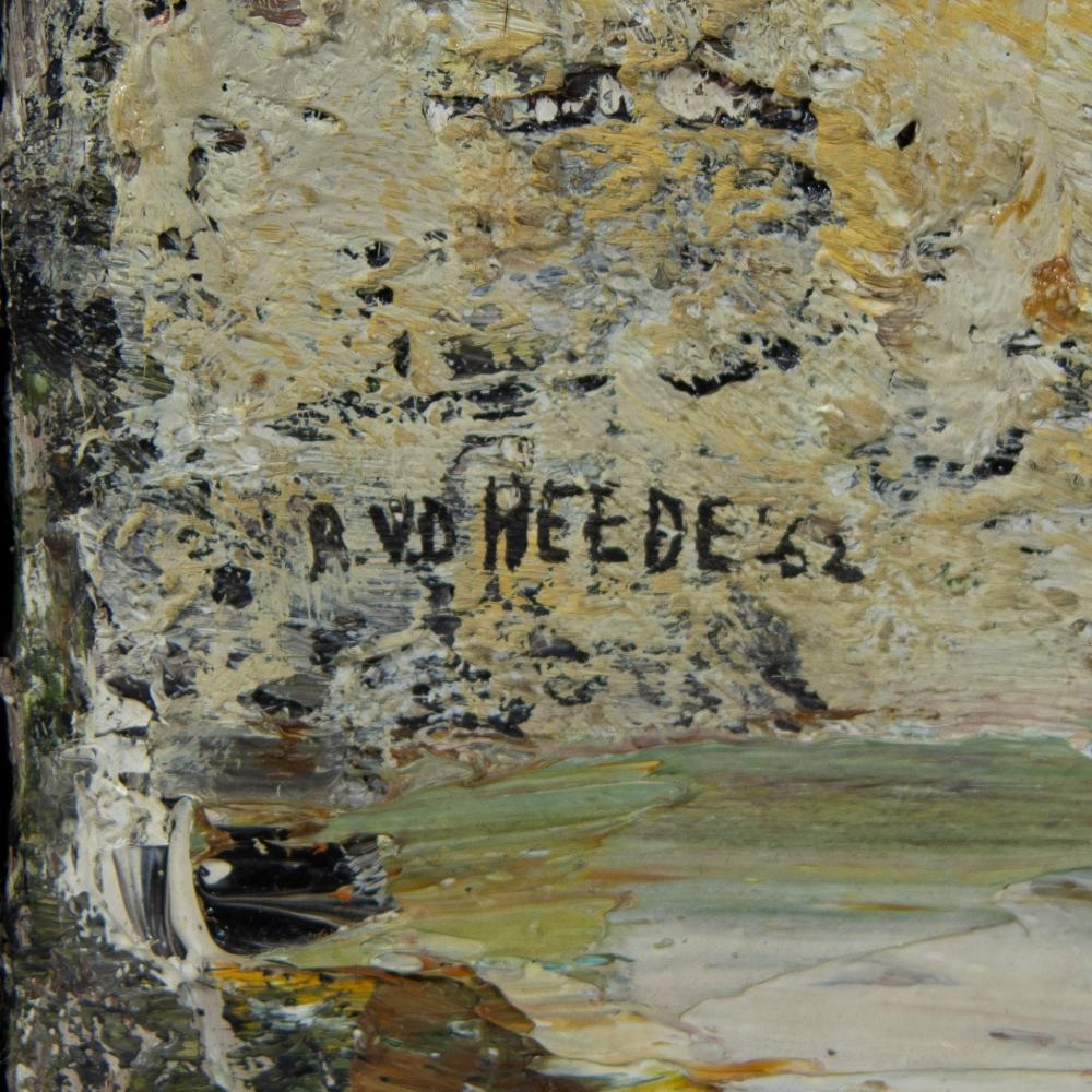 Artwork by Raoul van Den Heede, Silouet, Made of oil on panel