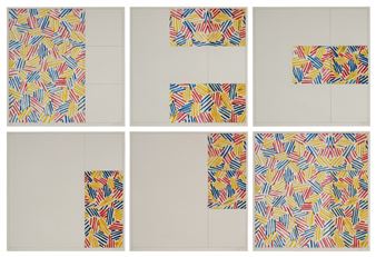 6 Lithographs (After "Untitled 1975") (ULAE 174-179) - Jasper Johns