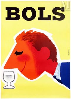 Bowls Bowls Vintage Poster on Linnen/ Affiche entoilée T - Charles Rohonyi