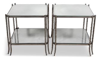 PAIR OF CELINE END TABLES - Lillian August