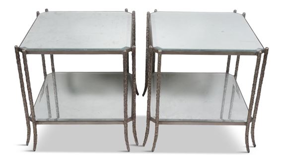 PAIR OF CELINE END TABLES by Lillian August