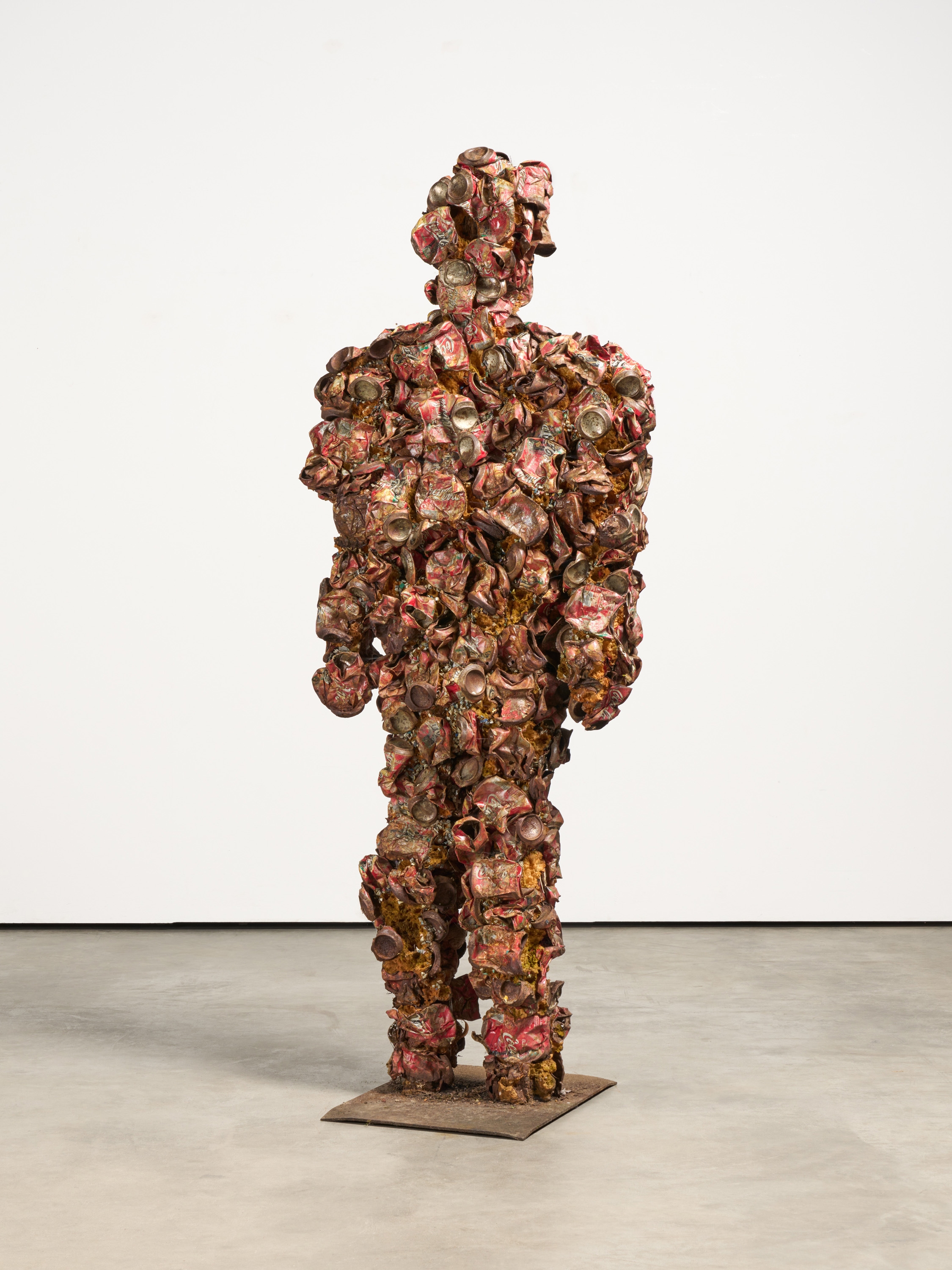 Artwork by HA Schult, Trash-Man (Coca-Cola, Made of foam and metal