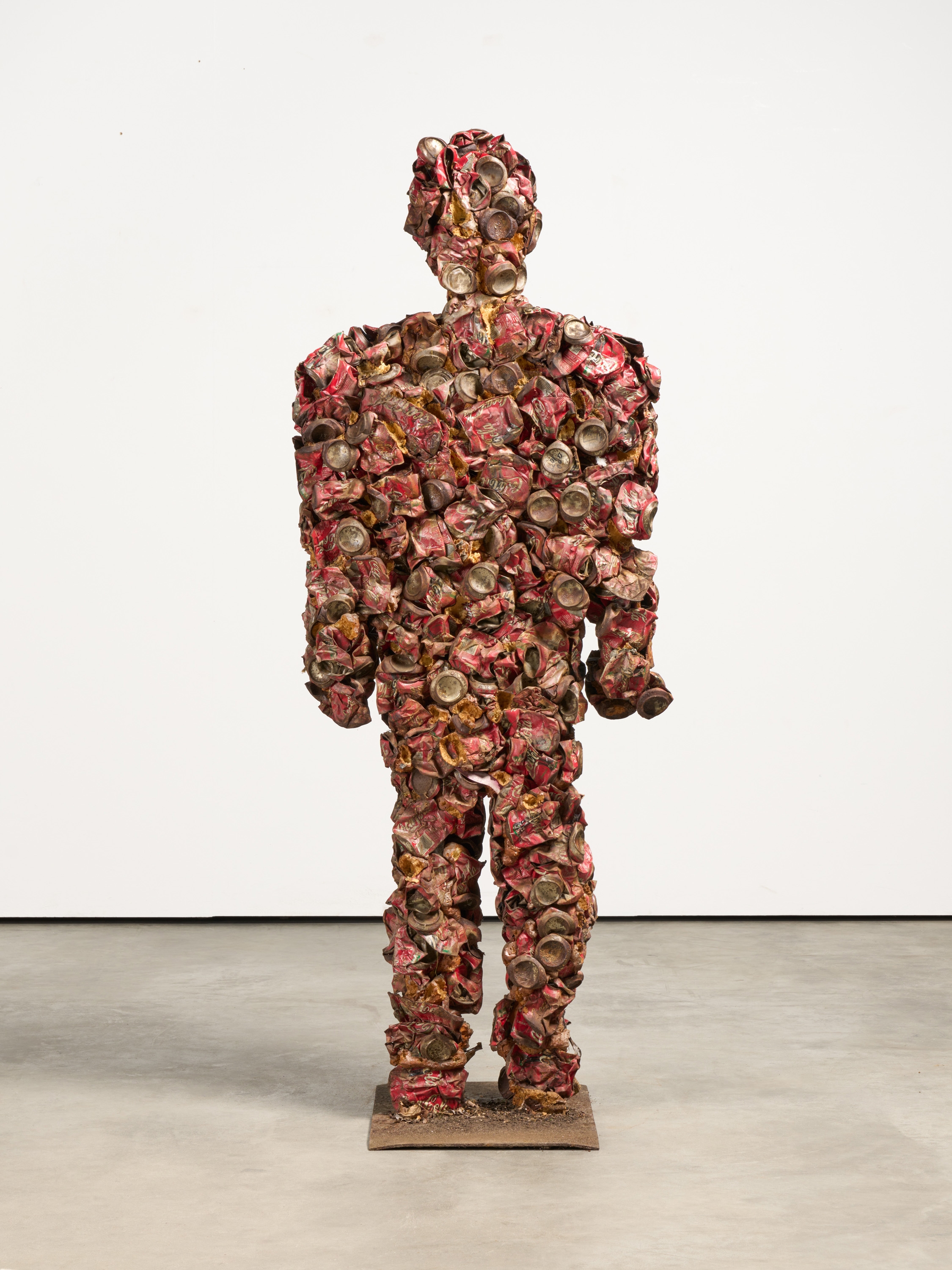 Artwork by HA Schult, Trash-Man (Coca-Cola, Made of foam and metal