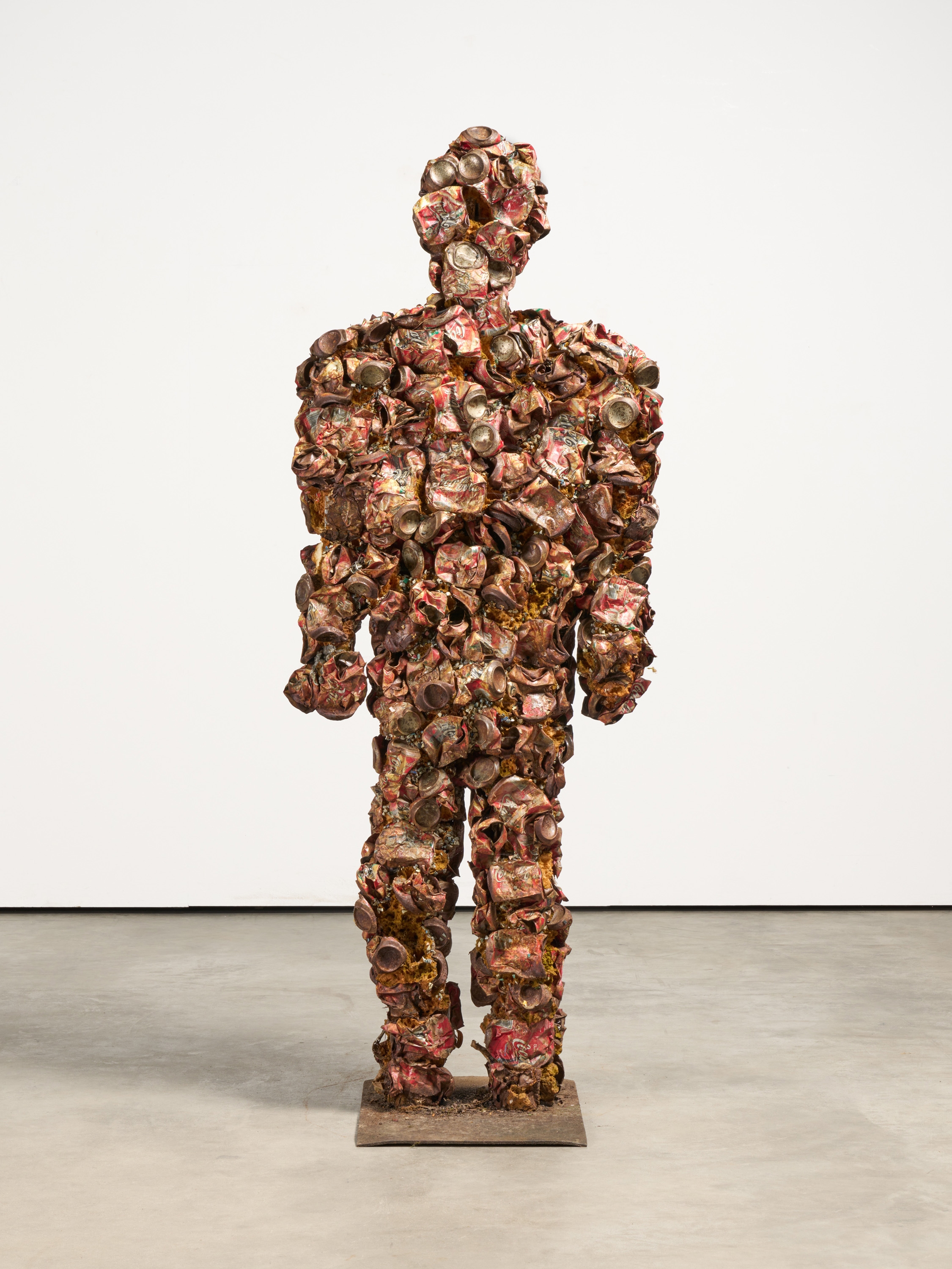 Artwork by HA Schult, Trash-Man (Coca-Cola, Made of foam and metal