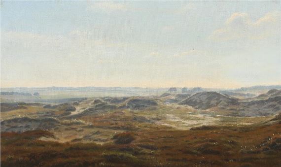 View across af heath landscape by Harald Frederik Foss
